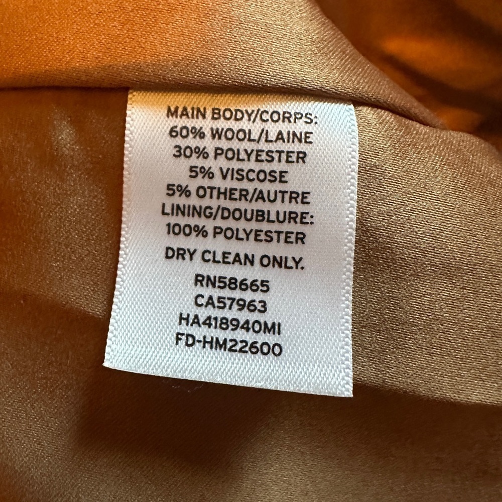 Halogen Camel Wool-Blend Coat Women’s Size 12 NWT - Picture 16 of 16